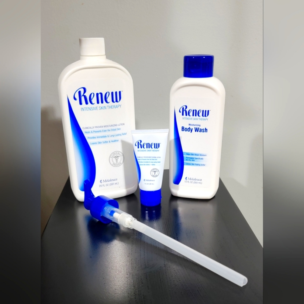 Renew® Intensive Skin Therapy Lotion, Renew Moisturizing Body Wash & Travel size